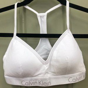 CALVIN KLEIN SPORTS BRA UNPADDED SIZE SMALL